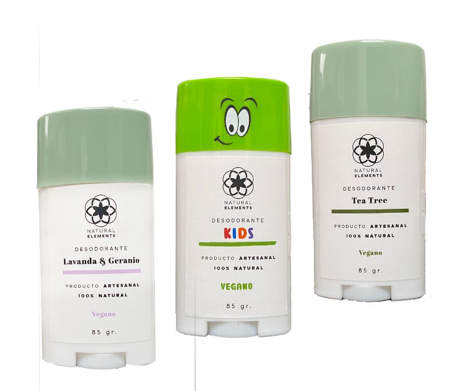 Kit Familiar Desodorantes Naturales 80g