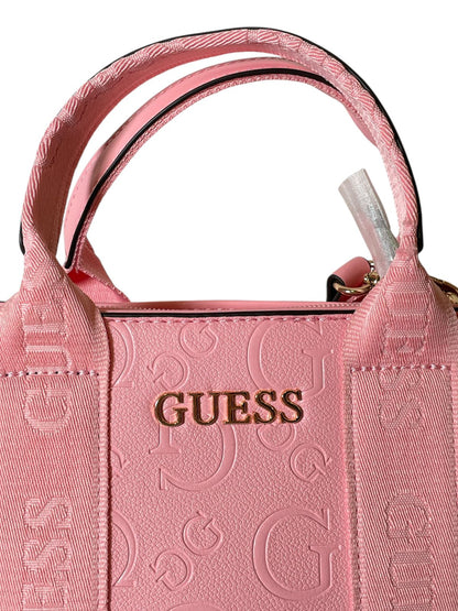 Bolsa GUESS Rosa Logo Grabado – Estilo Casual Elegante
