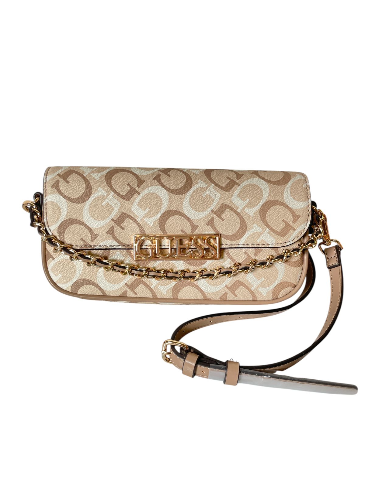 Bolsa Guess "G Chain Chic" – Estilo elegante con cadena frontal