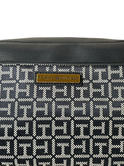 Bolso Tommy Hilfiger Black Monogram + Monedero | Doble Compartimento