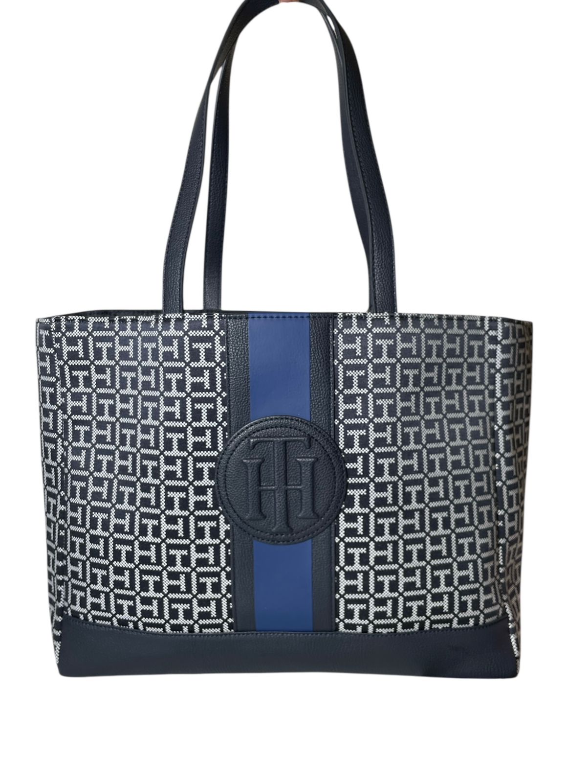 Bolsa Tommy Hilfiger Azul Marino Tote | Icono Clásico con Toque Moderno