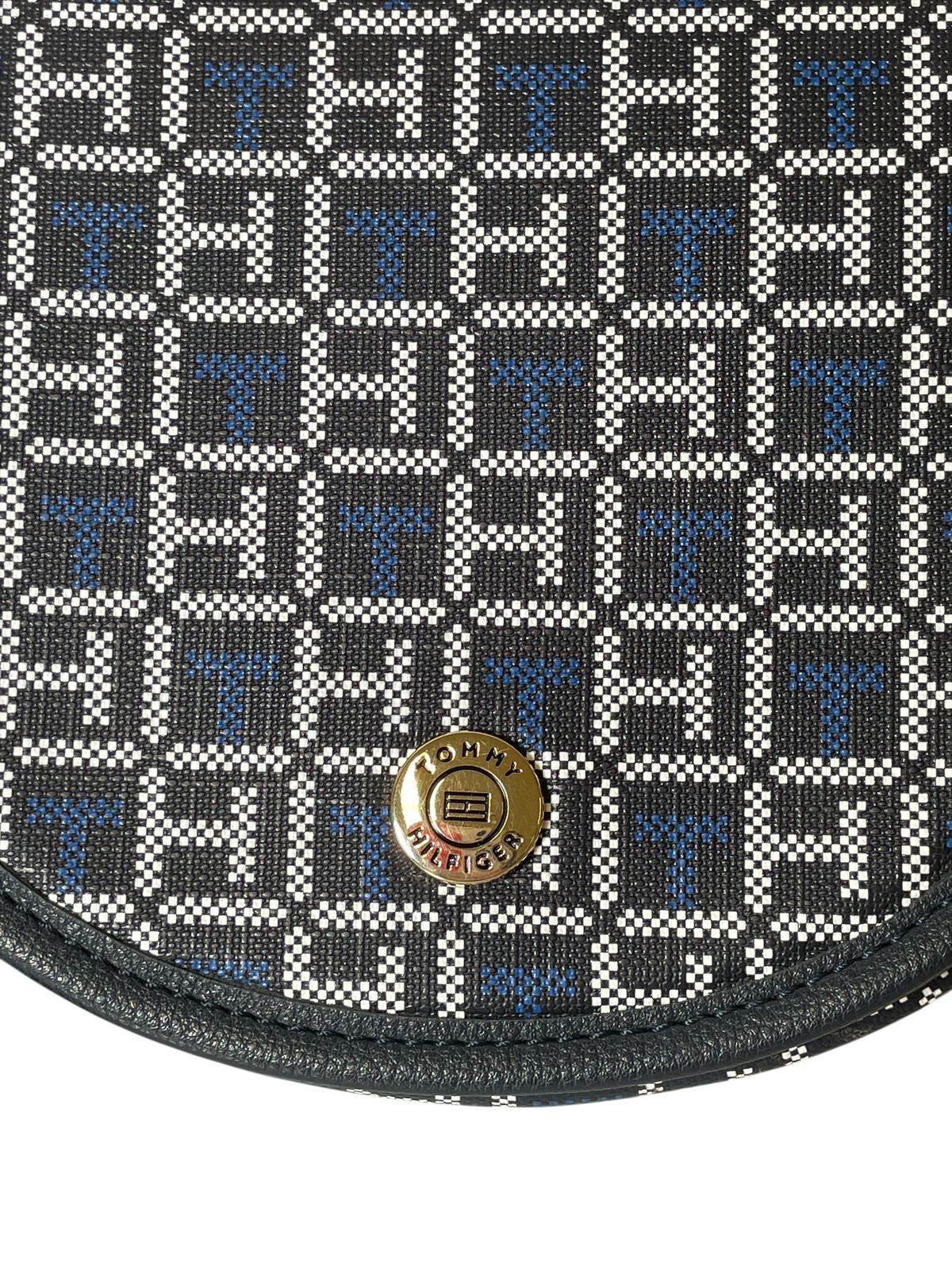 Bolsa Tommy Hilfiger Crossbody Medallón Monograma Azul Marino